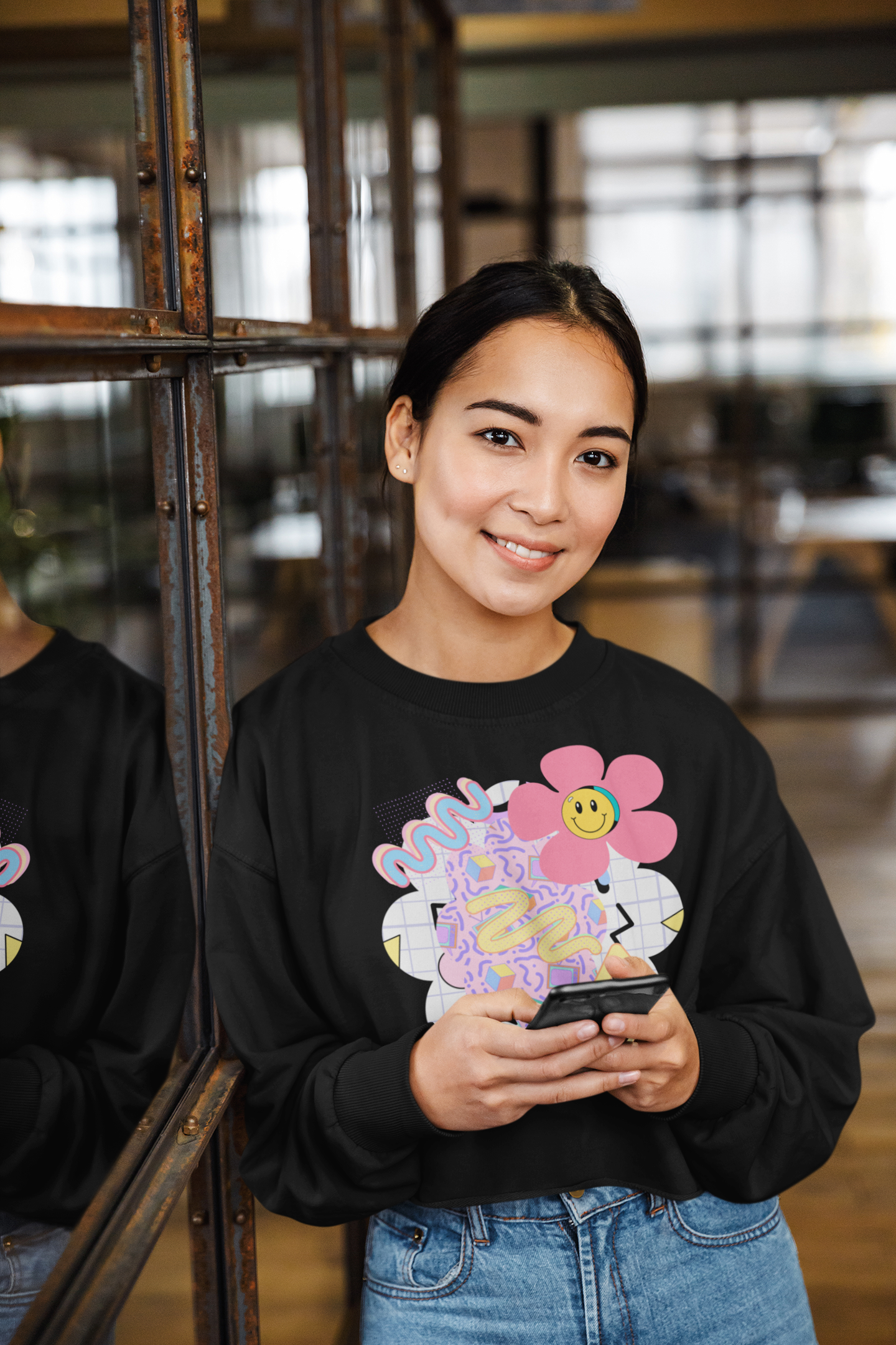 "Bloomin Joy" Women's Cropped Sweatshirt